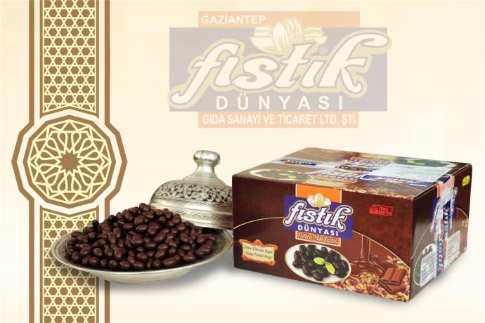 Bitter Çikolata Kaplı Antep Fıstıklı Draje